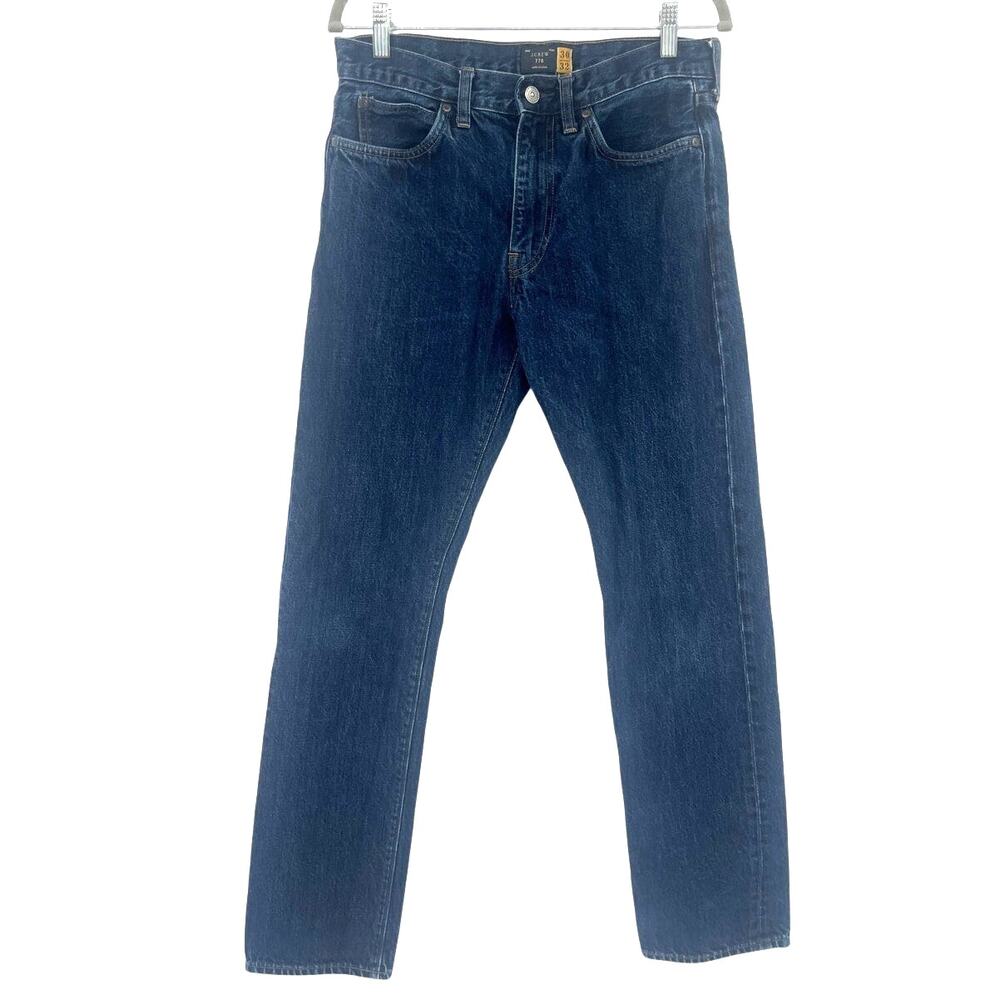 J.Crew 770 Straight Mens Jeans 30x32 Preppy Classic Normcore Capsule Dark Wash